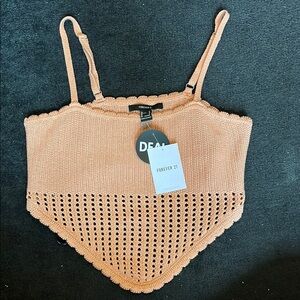 Forever 21 Apricot Knit Tank Top